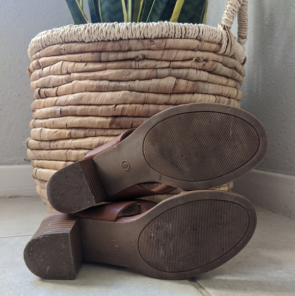 🚫 Clothing Swapped - Faux leather heeled sandals - Picture 5 of 5